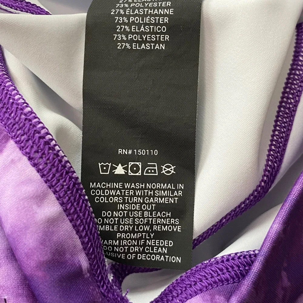 Peloton Brittany Allen Leggings Womens S Purple Tie Dye High Rise Pocket Workout